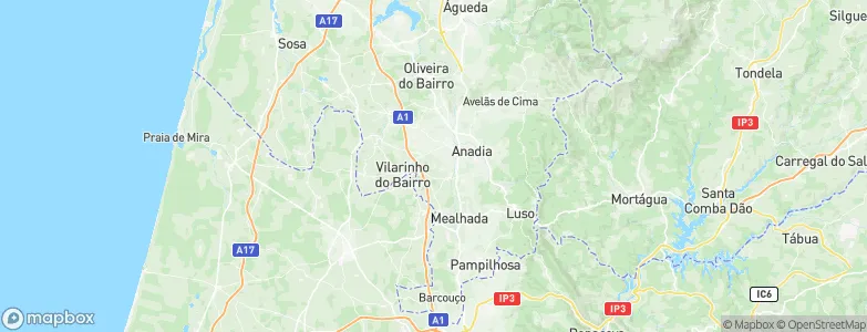 Óis do Bairro, Portugal Map