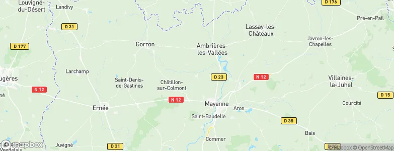 Oisseau, France Map
