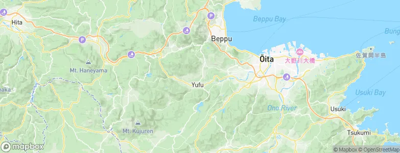 Oita, Japan Map