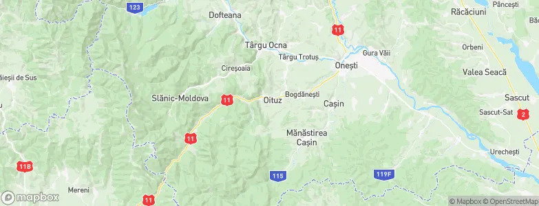 Oituz, Romania Map