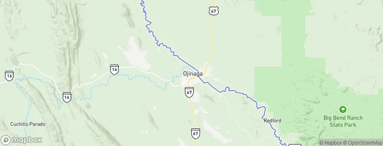 Ojinaga, Mexico Map