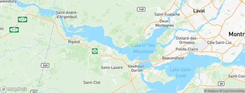 Oka, Canada Map