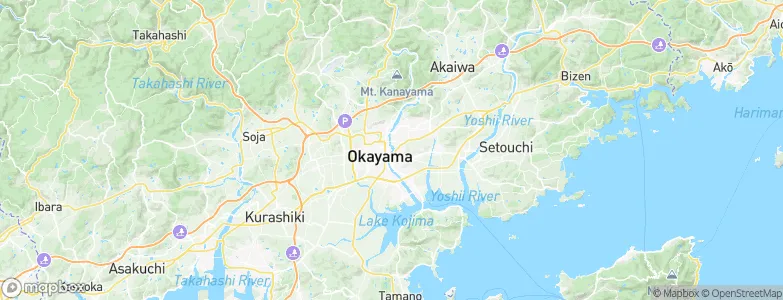 Okayama, Japan Map
