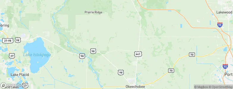Okeechobee County, United States Map