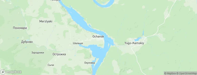 Okhansk, Russia Map