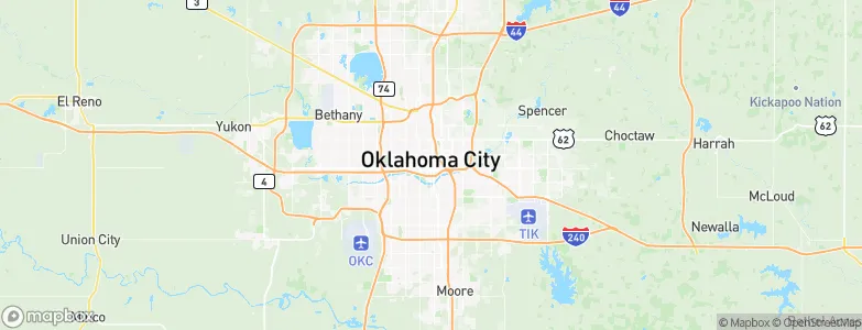 Oklahoma City, United States Map