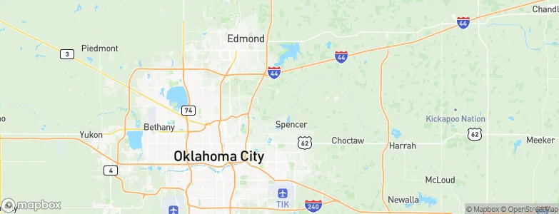 Oklahoma, United States Map