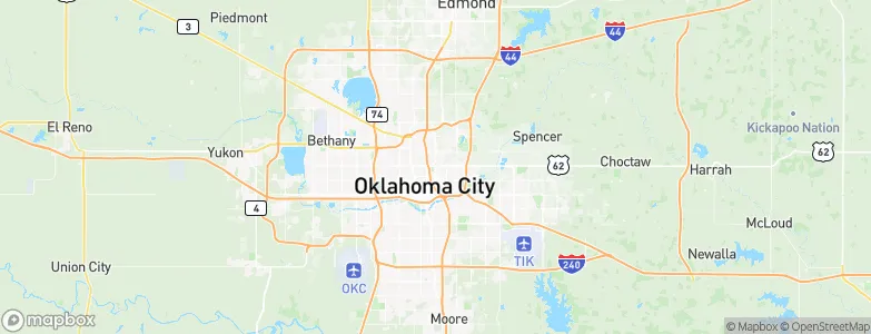 Oklahoma, United States Map