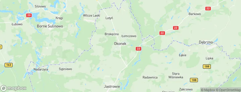 Okonek, Poland Map