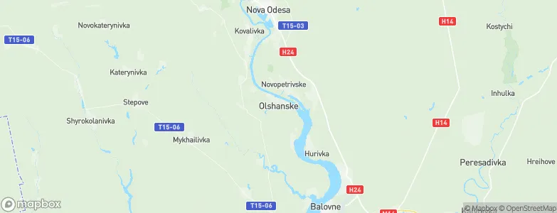 Ol'shanskoye, Ukraine Map