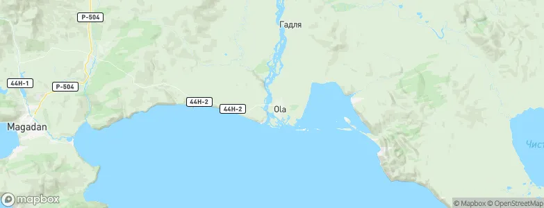 Ola, Russia Map