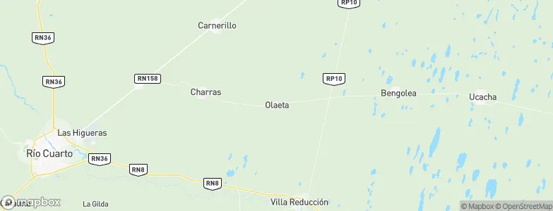 Olaeta, Argentina Map