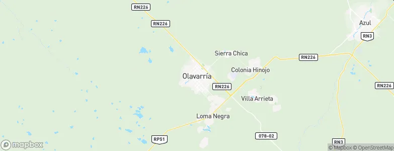Olavarría, Argentina Map