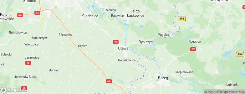 Oława, Poland Map