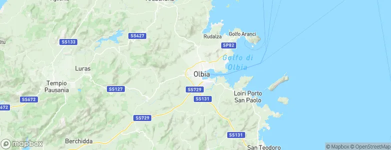 Olbia, Italy Map