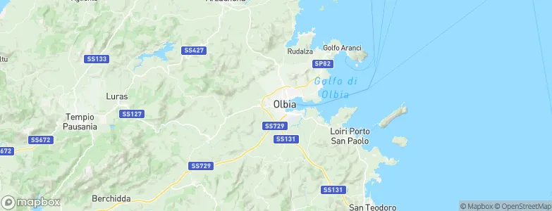 Olbia, Italy Map