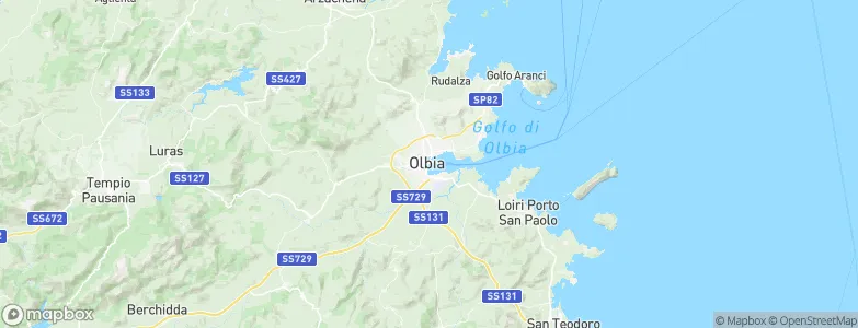Olbia Marittima, Italy Map