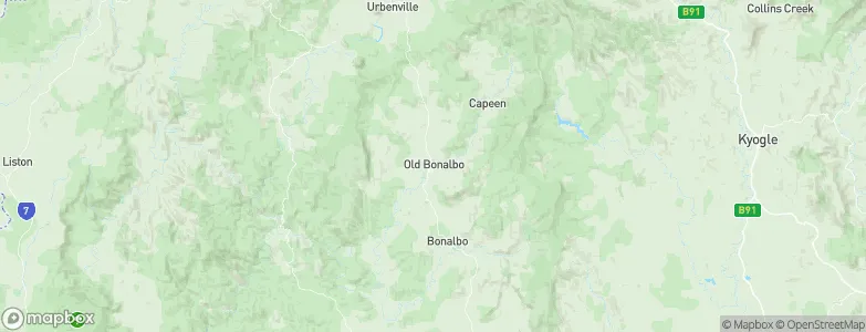Old Bonalbo, Australia Map
