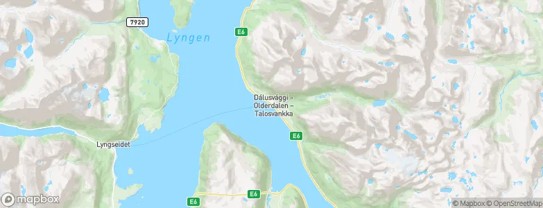 Olderdalen, Norway Map