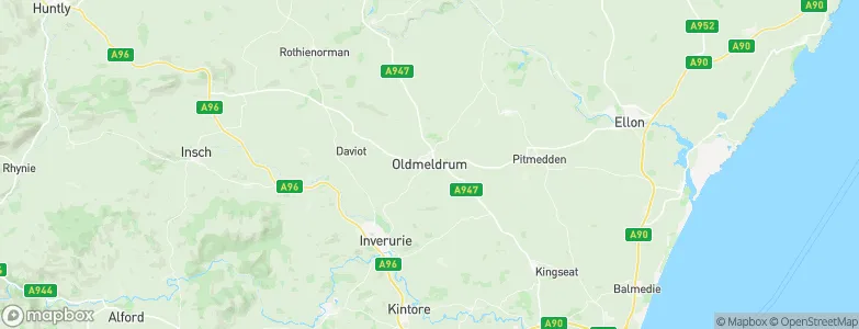 Oldmeldrum, United Kingdom Map