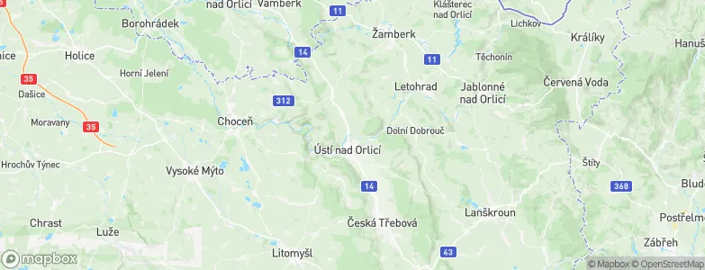 Oldřichovice, Czechia Map