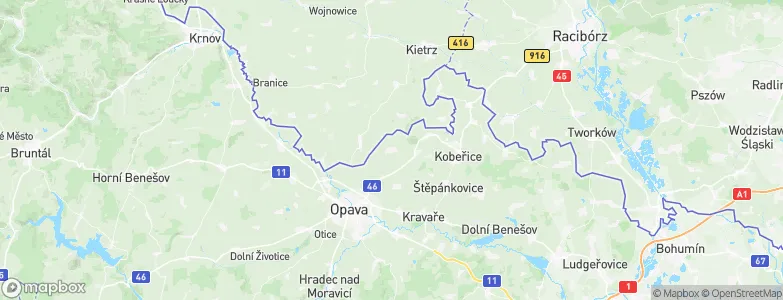 Oldřišov, Czechia Map