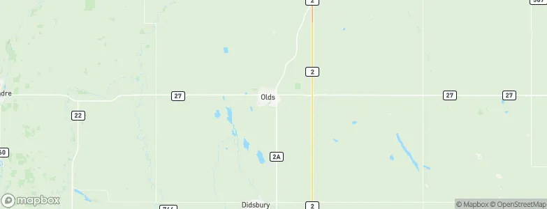 Olds, Canada Map