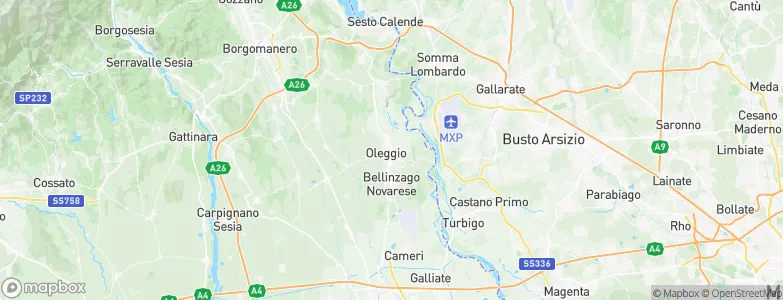 Oleggio, Italy Map