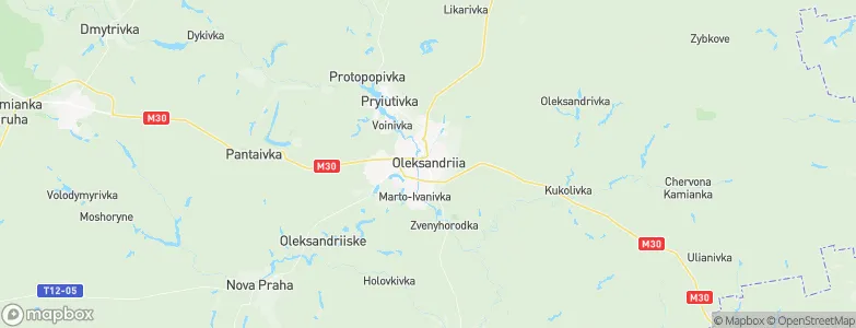 Oleksandriya, Ukraine Map