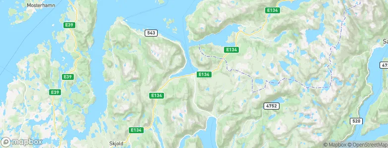 Ølen, Norway Map