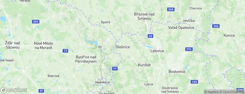 Olešnice, Czechia Map