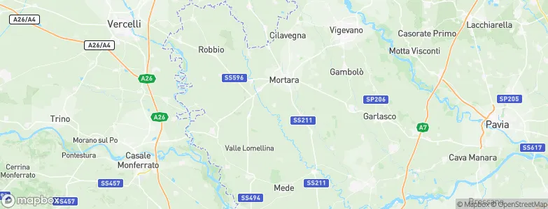 Olevano di Lomellina, Italy Map