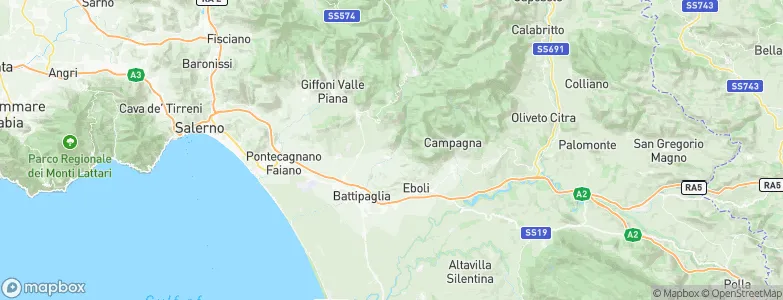 Olevano sul Tusciano, Italy Map