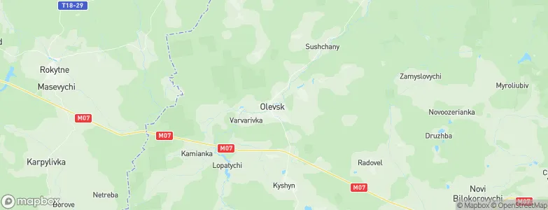 Olevs’k, Ukraine Map