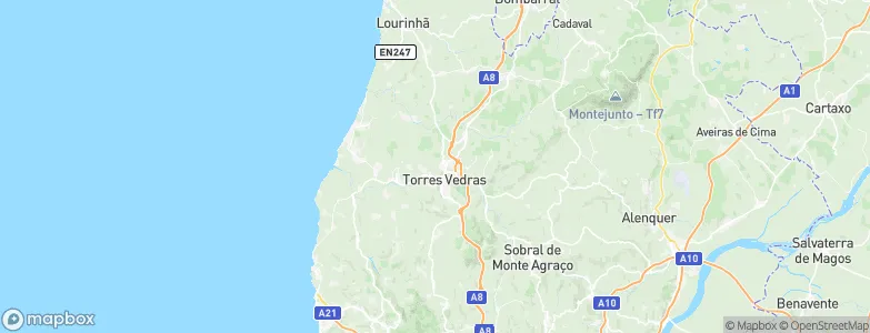 Olheiros, Portugal Map