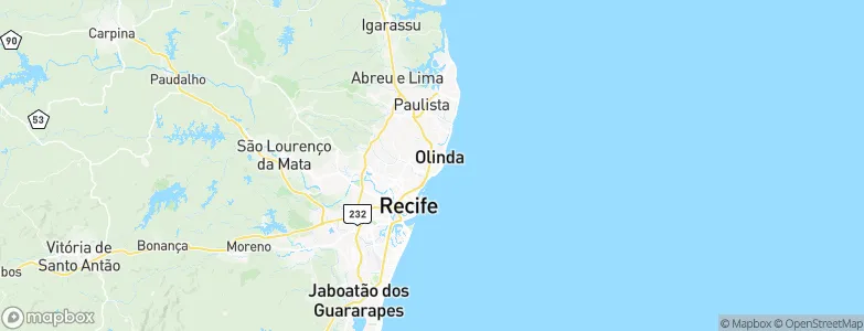 Olinda, Brazil Map