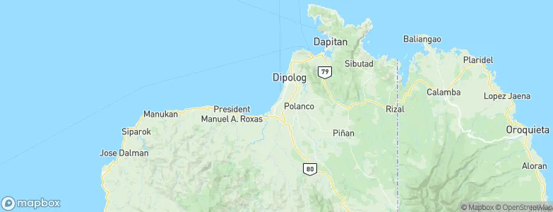 Olingan, Philippines Map