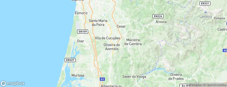 Oliveira de Azeméis Municipality, Portugal Map