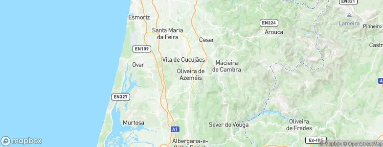 Oliveira de Azeméis, Portugal Map