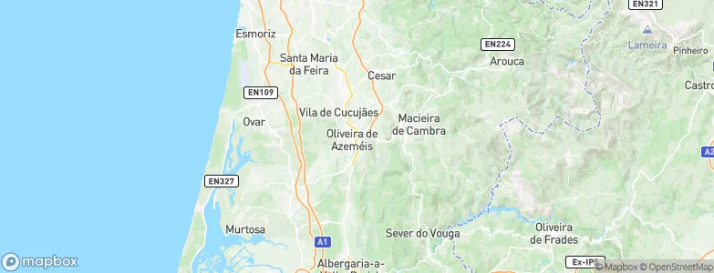 Oliveira de Azeméis, Portugal Map