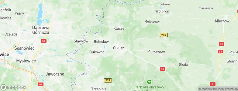 Olkusz, Poland Map