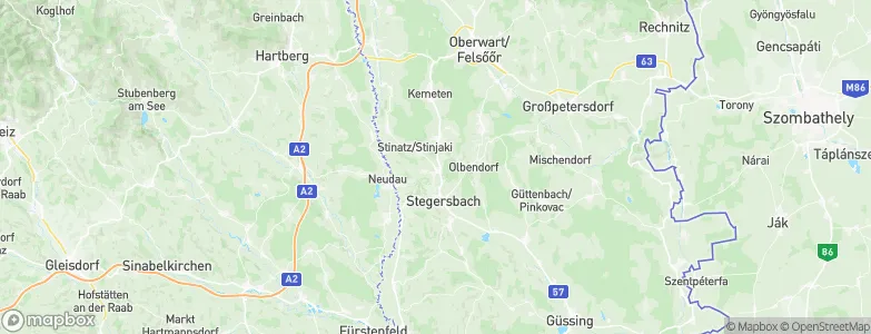 Ollersdorf im Burgenland, Austria Map