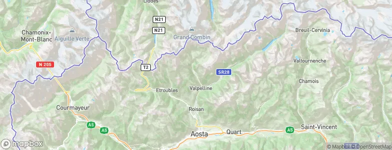 Ollomont, Italy Map