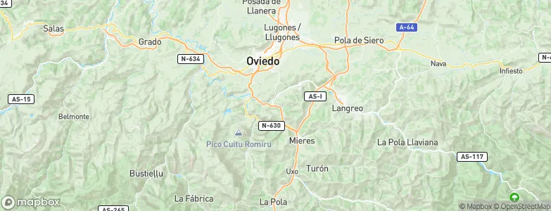 Olloniego, Spain Map