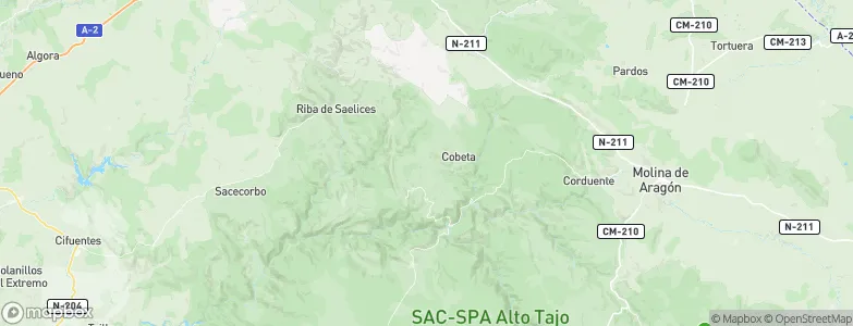 Olmeda de Cobeta, Spain Map