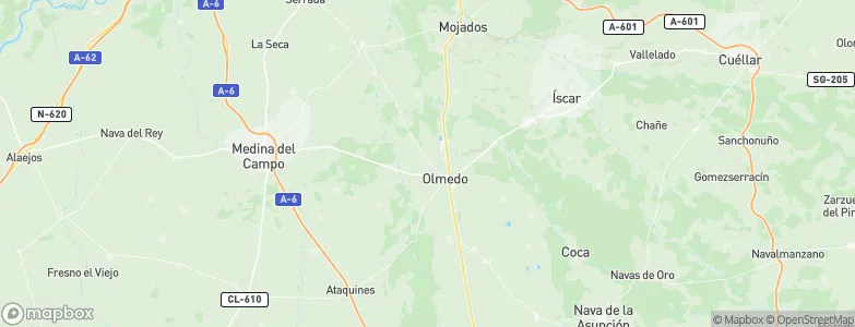 Olmedo, Spain Map