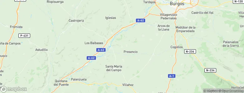 Olmillos de Muñó, Spain Map