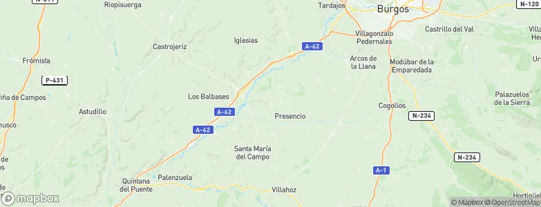 Olmillos de Muñó, Spain Map