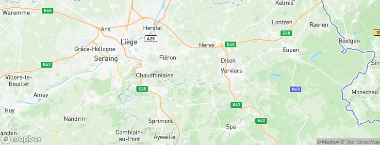 Olne, Belgium Map