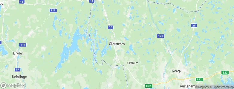 Olofström, Sweden Map
